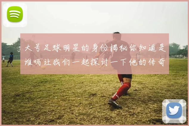 大号足球明星的身份揭秘你知道是谁吗让我们一起探讨一下他的传奇故事