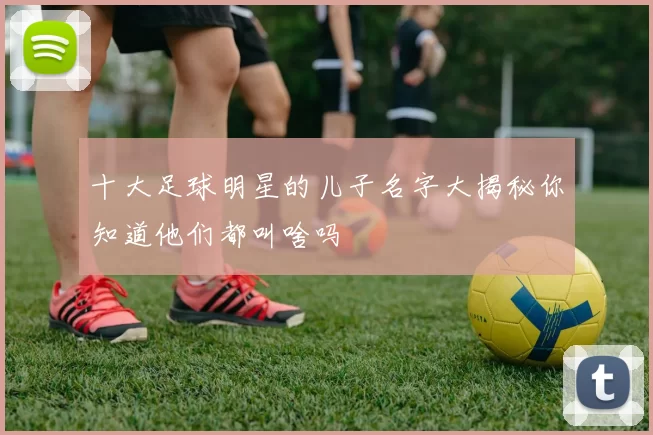 十大足球明星的儿子名字大揭秘你知道他们都叫啥吗